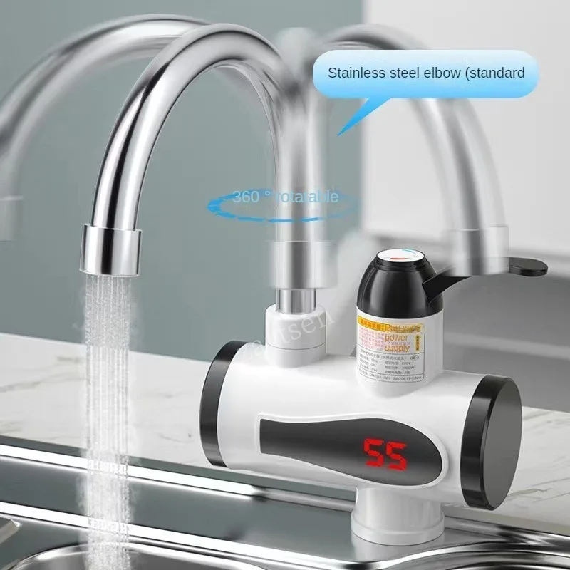 Electric Kitchen Water Heater Tap Instant Hot Water Faucet Heater Cold Heating Faucet